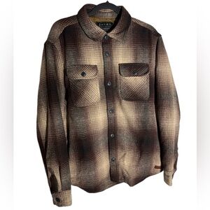 Jachs New York Brown Plaid Shacket size Large